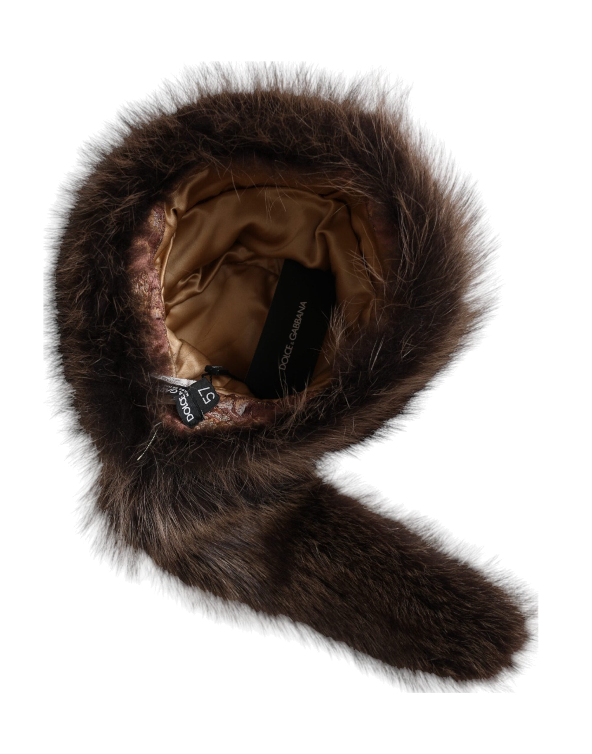 Women Brown Raccoon Fur Bucket Hat - ventzia