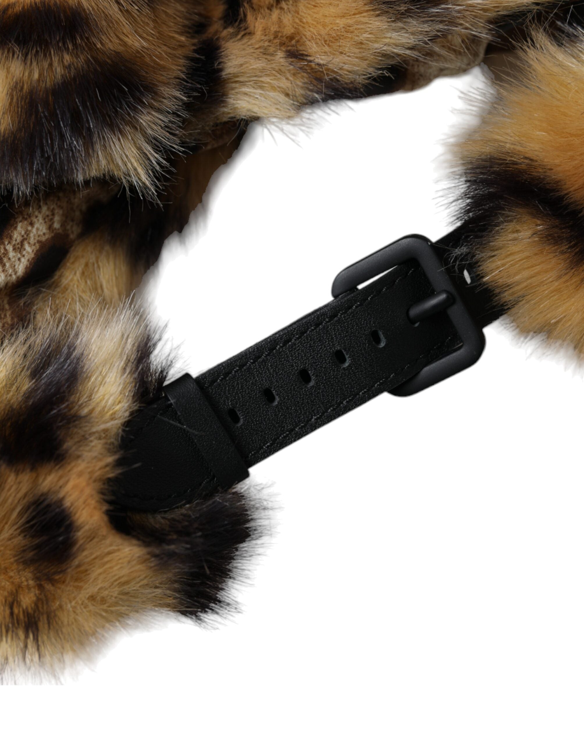 Brown Leopard Fur Women Bucket Hat - ventzia