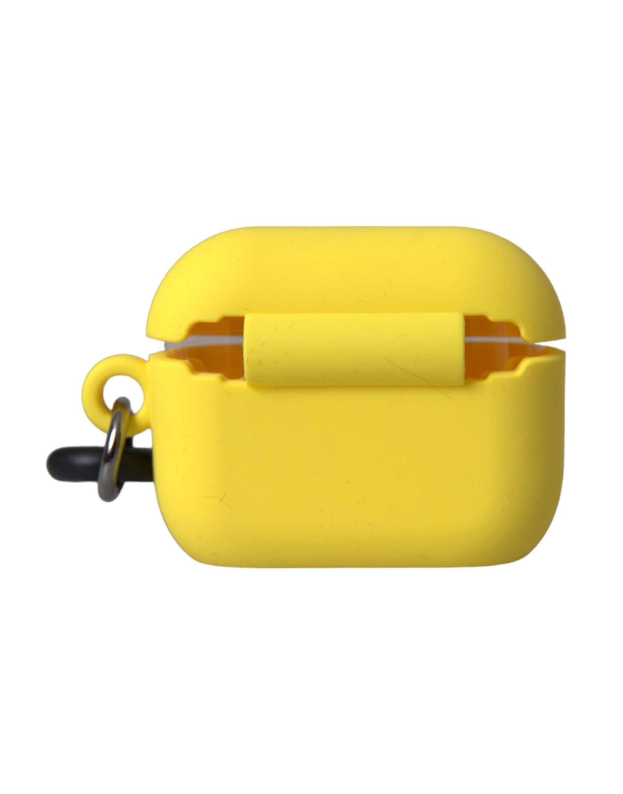 Yellow Silicone Logo Embossed Airpods Case - ventzia
