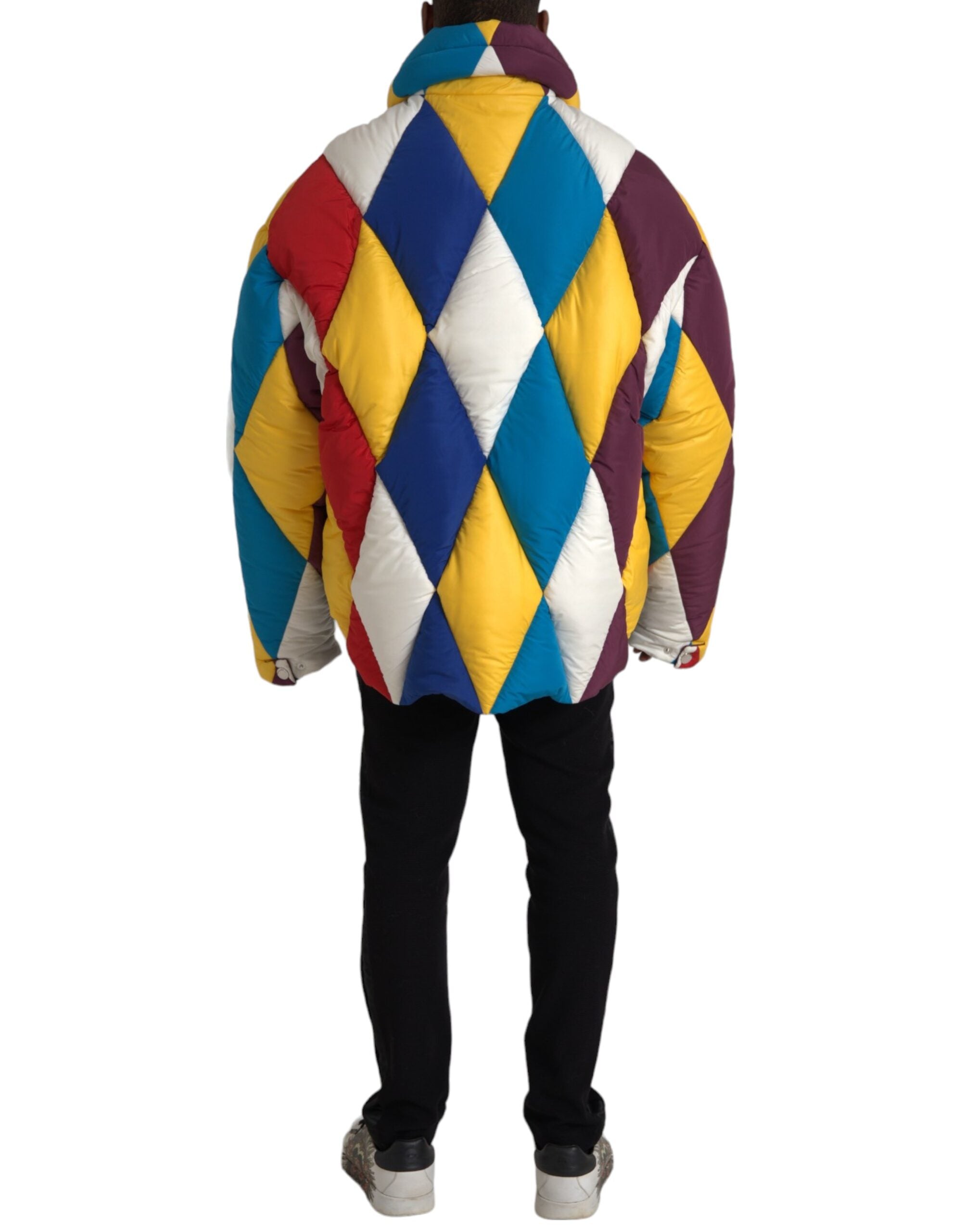 Multicolor Windbreaker Puffer Jacket Men - ventzia