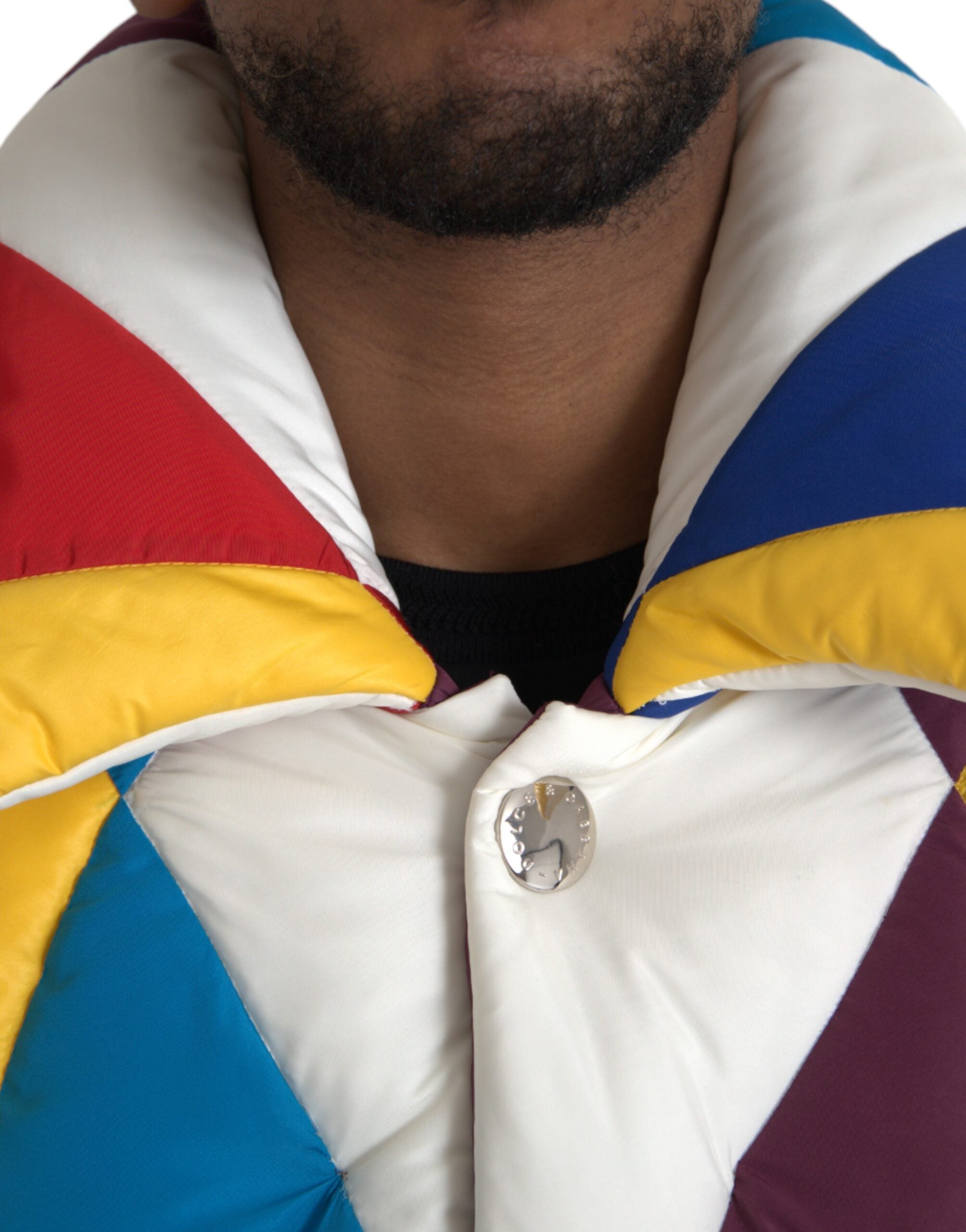 Multicolor Windbreaker Puffer Jacket Men - ventzia