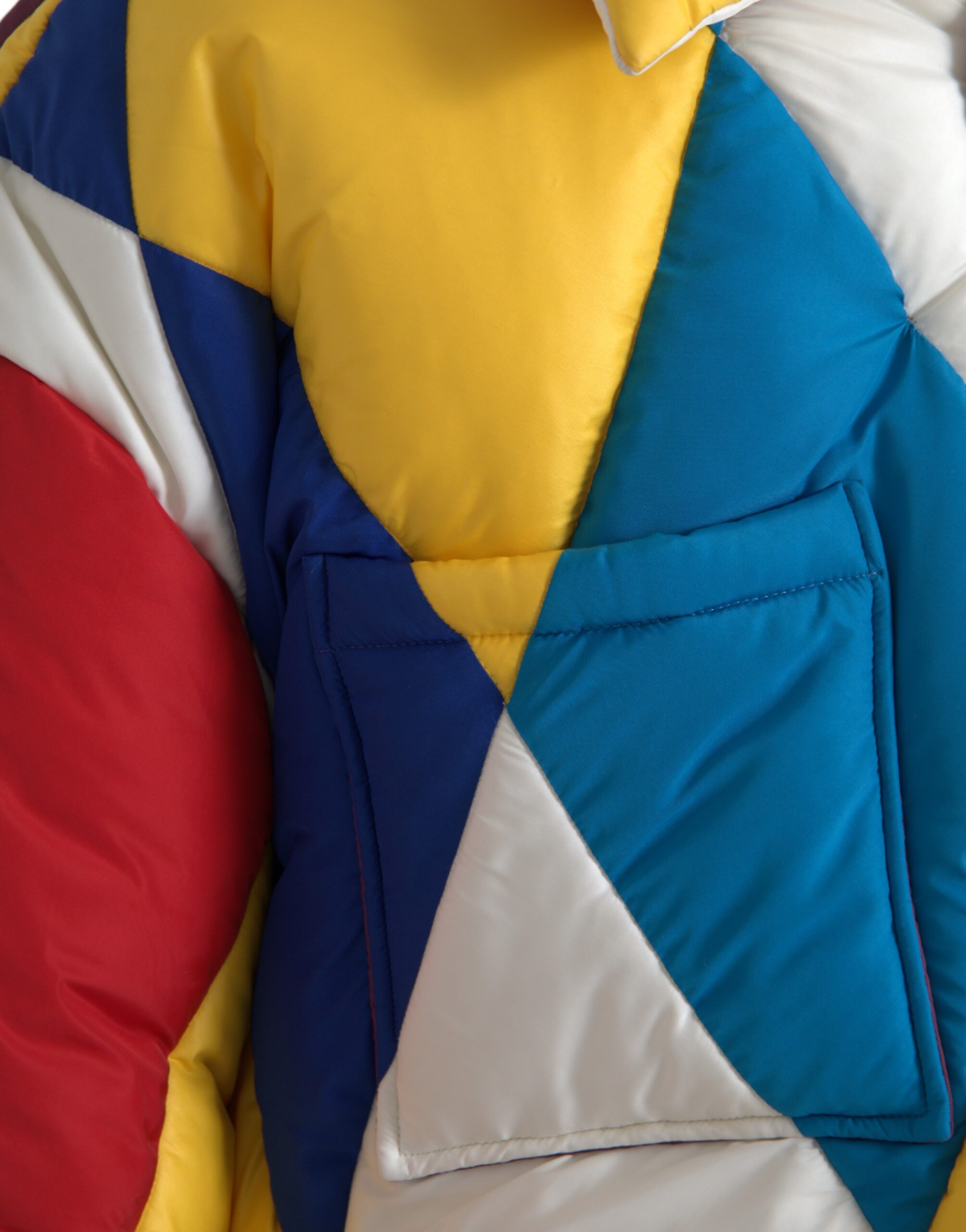 Multicolor Windbreaker Puffer Jacket Men - ventzia