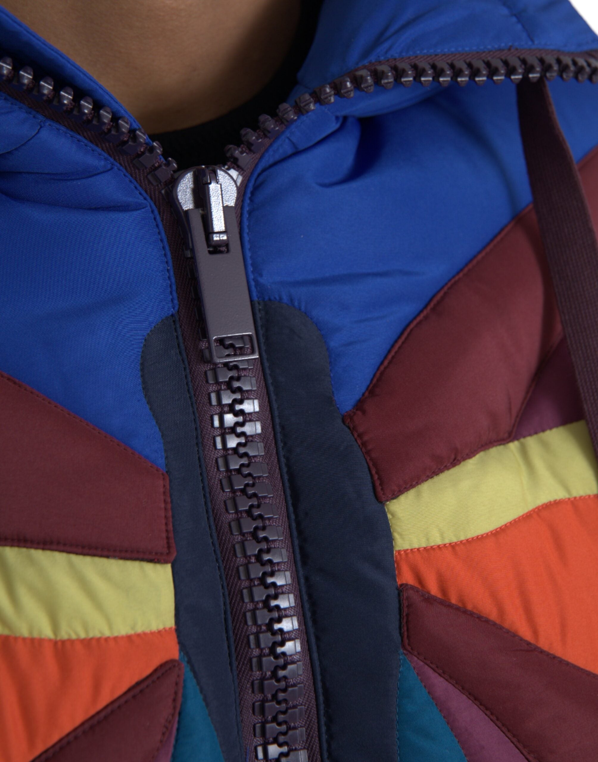 Multicolor Butterfly Hooded Puffer Jacket - ventzia