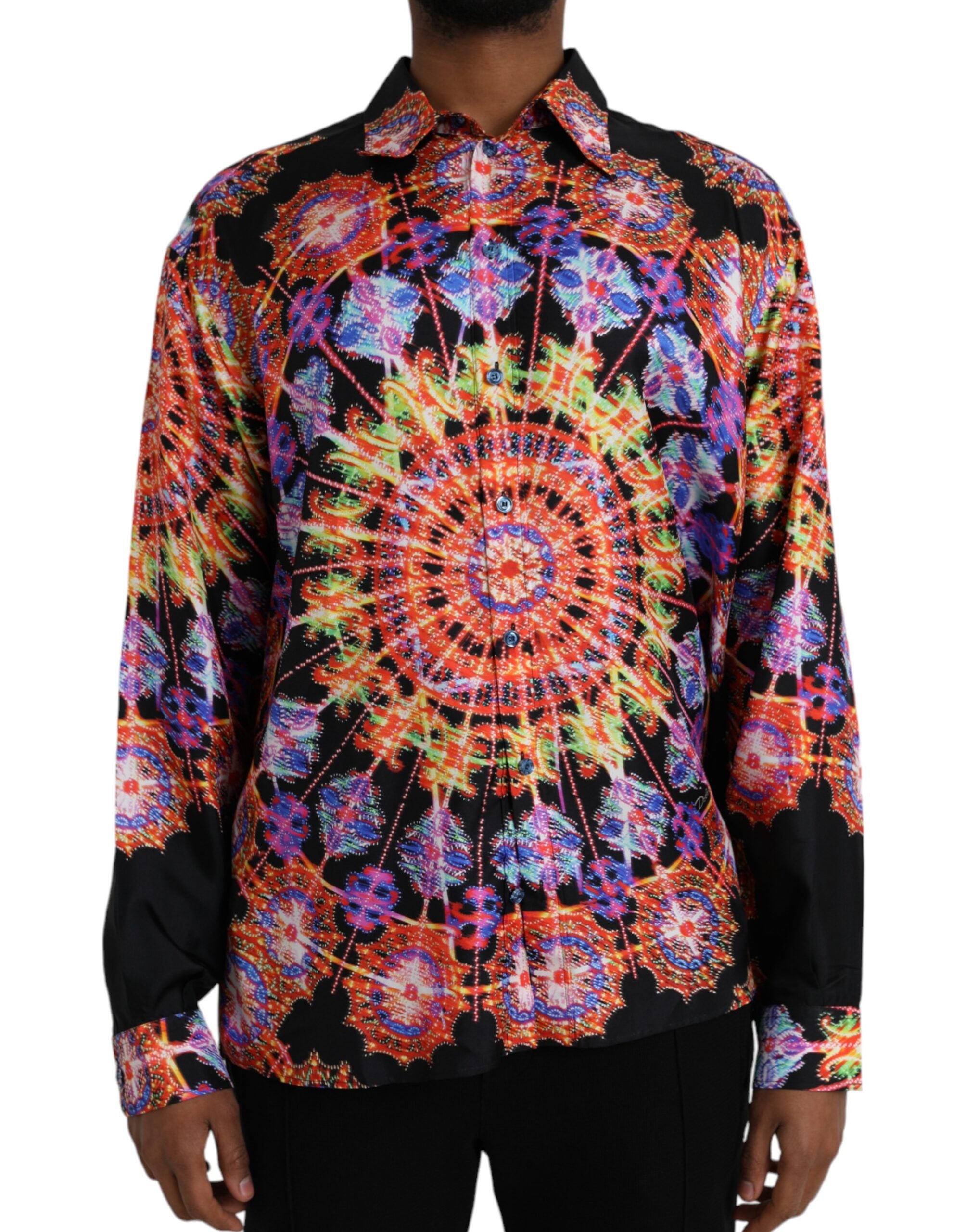 Multicolor Luminarie Silk Men Casual Shirt - ventzia
