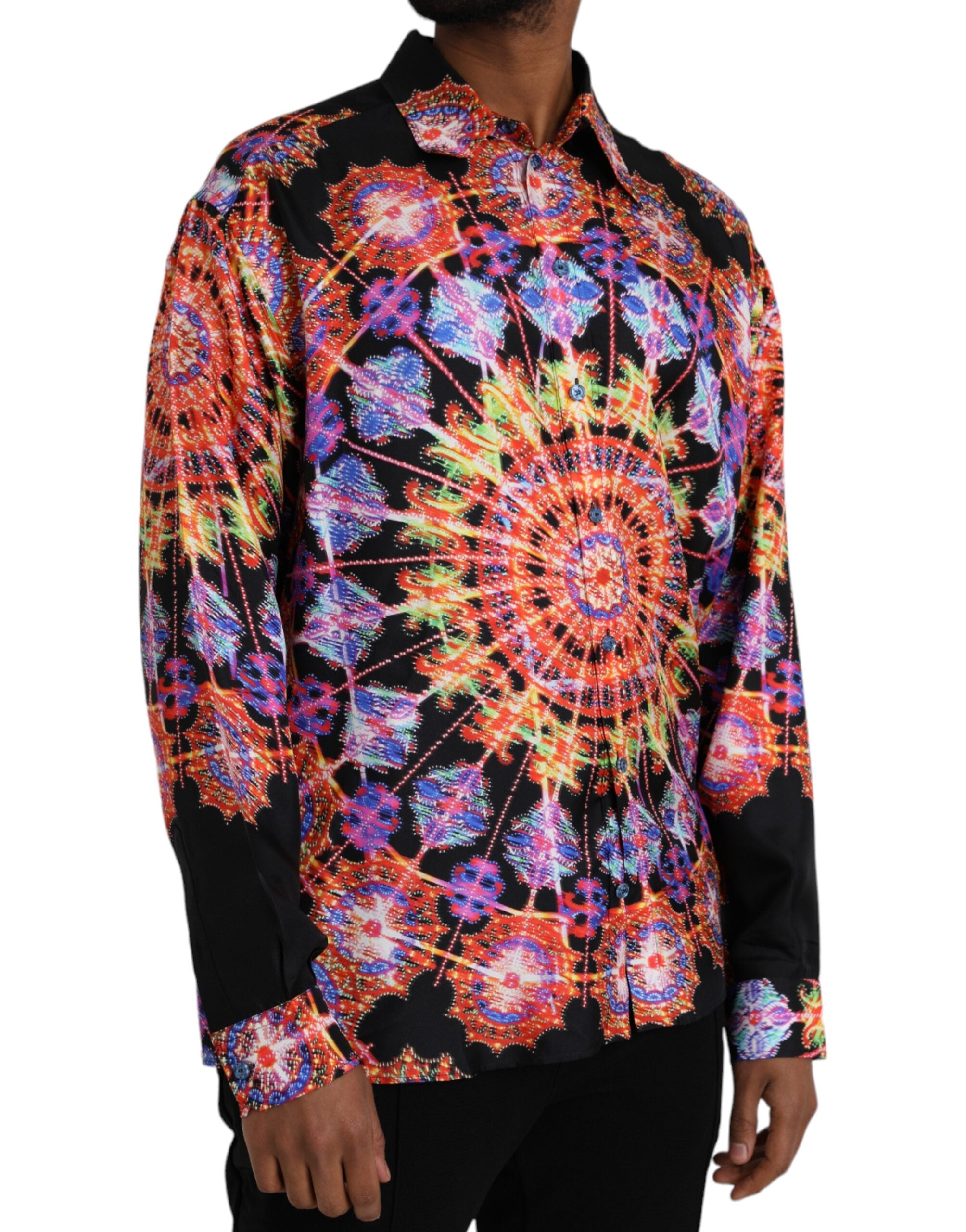 Multicolor Luminarie Silk Men Casual Shirt - ventzia