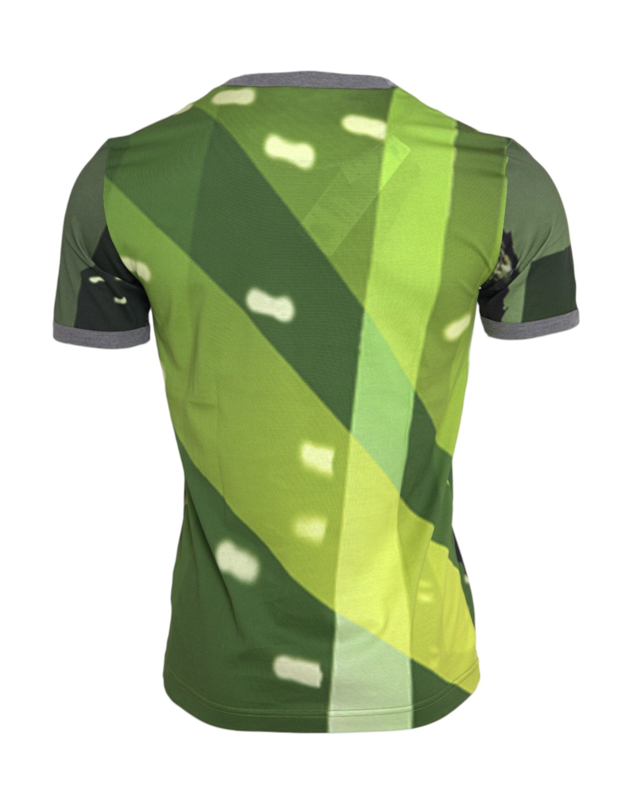 Green Gorilla Cotton Short Sleeves T-shirt - ventzia