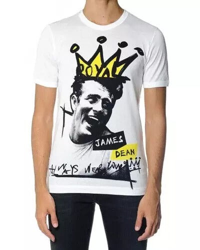 White Graphic Cotton Short Sleeves Men T-shirt - ventzia