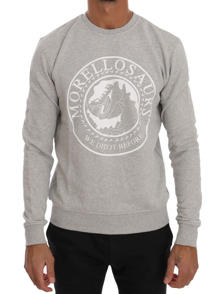 Chic Morellosaurs Crewneck Cotton Sweater - ventzia