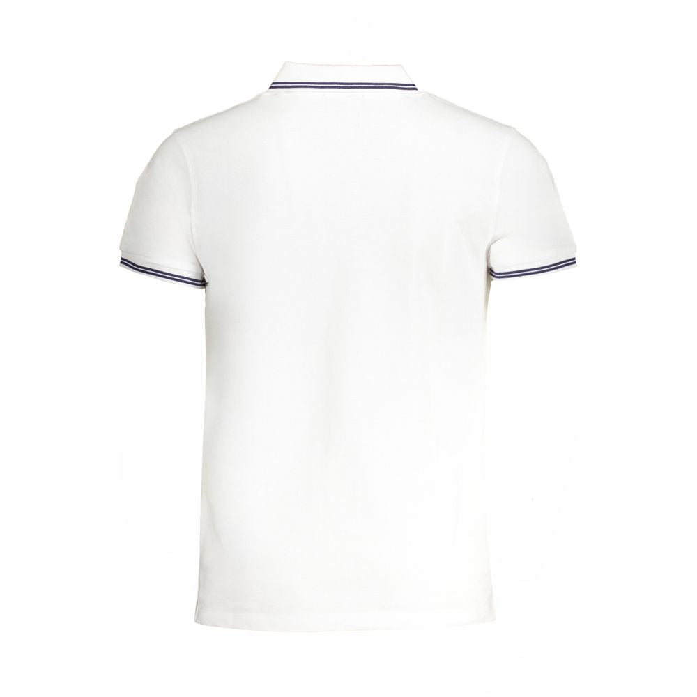 White Cotton Polo Shirt - ventzia