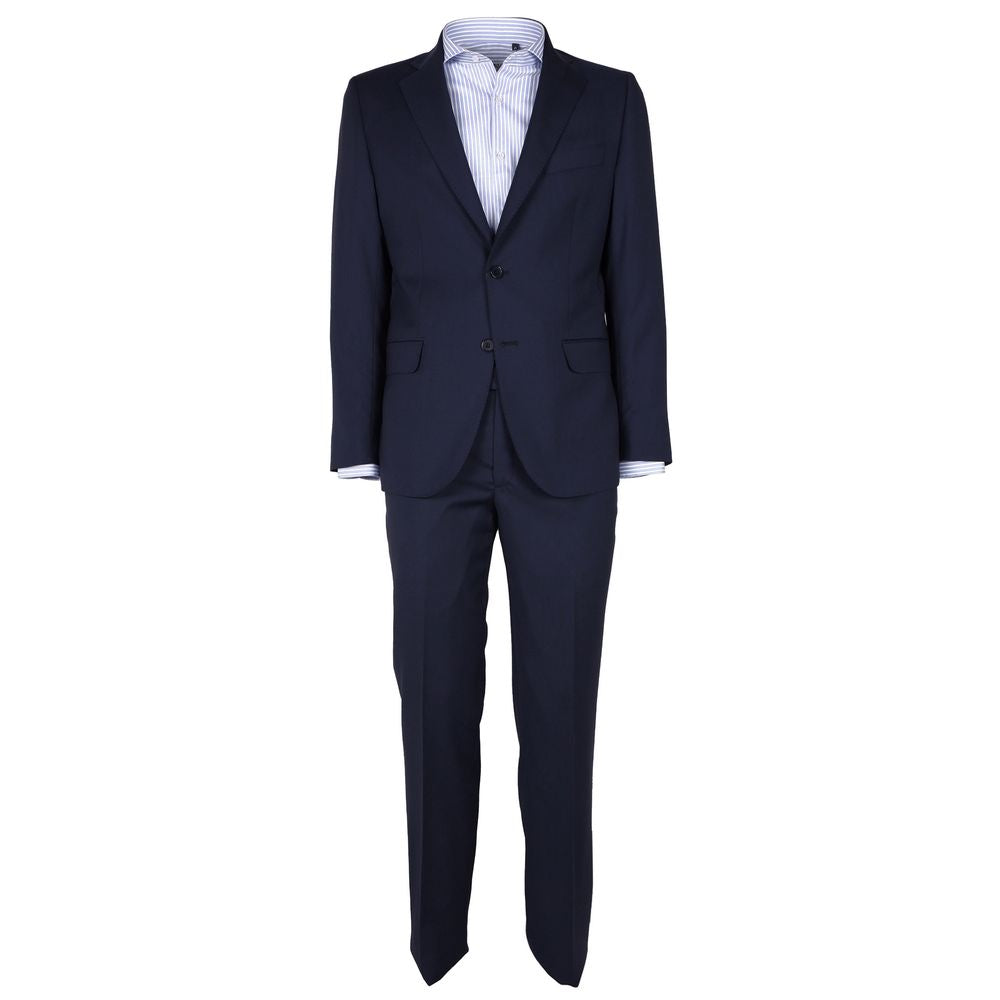 Blue Wool Men's Suit - ventzia