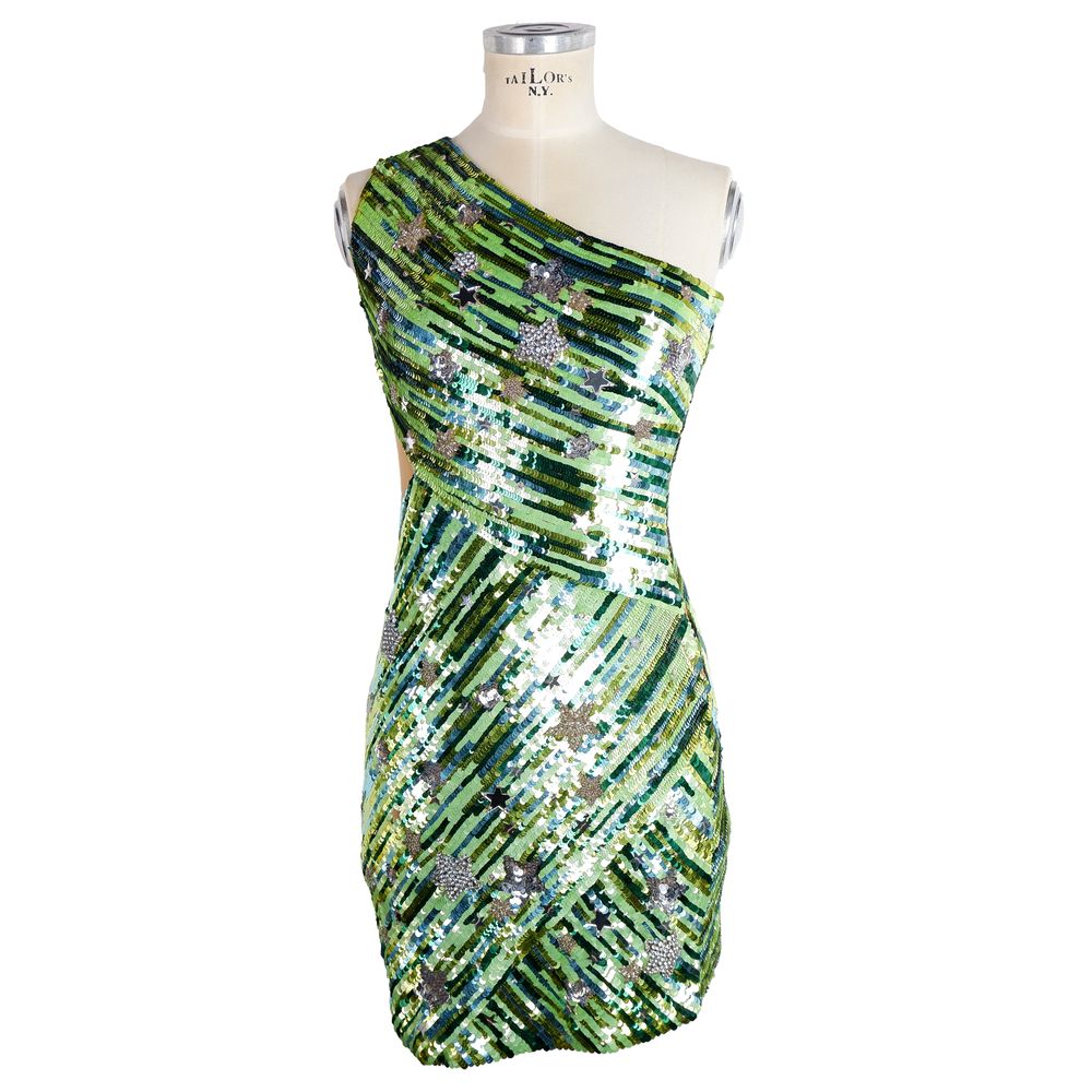Green Polyamide Women Dress - ventzia