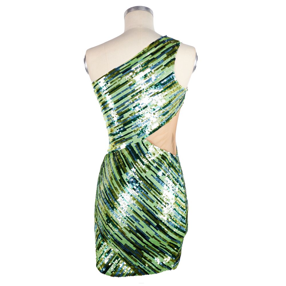 Green Polyamide Women Dress - ventzia