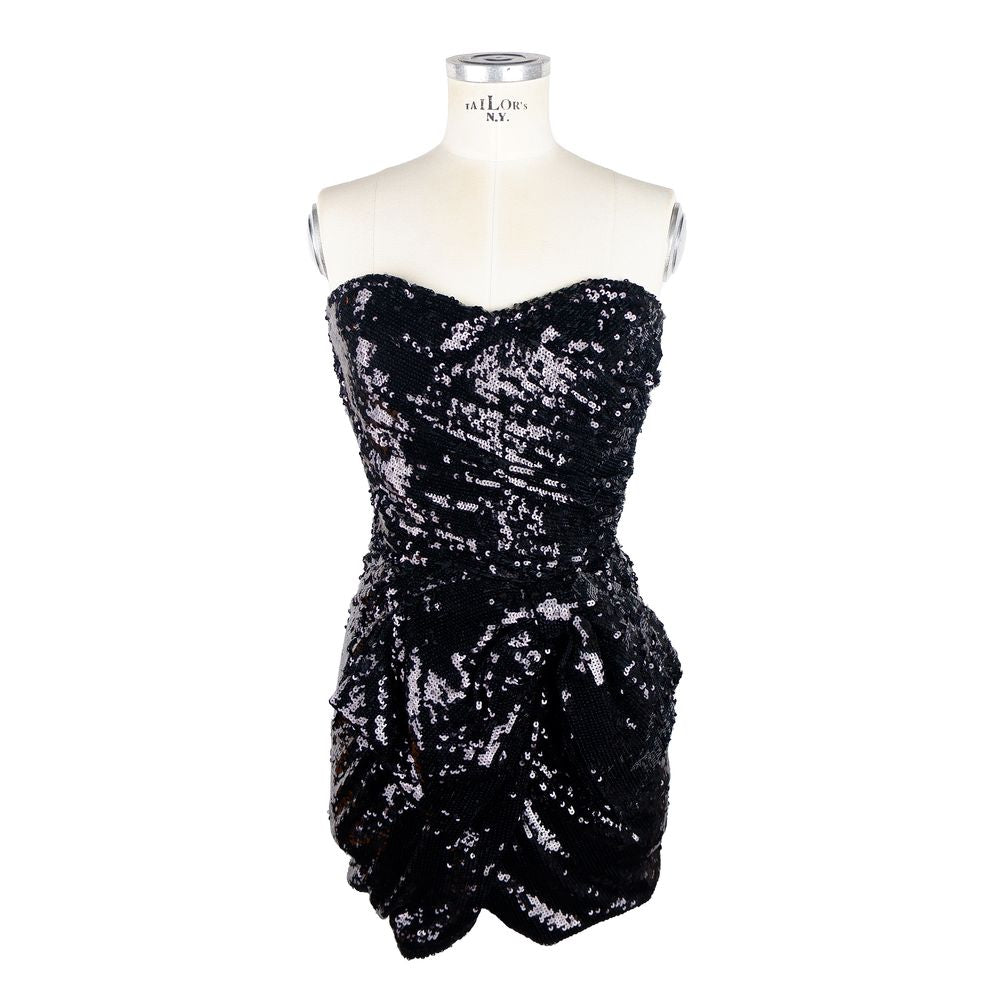 Black Polyamide Women Dress - ventzia