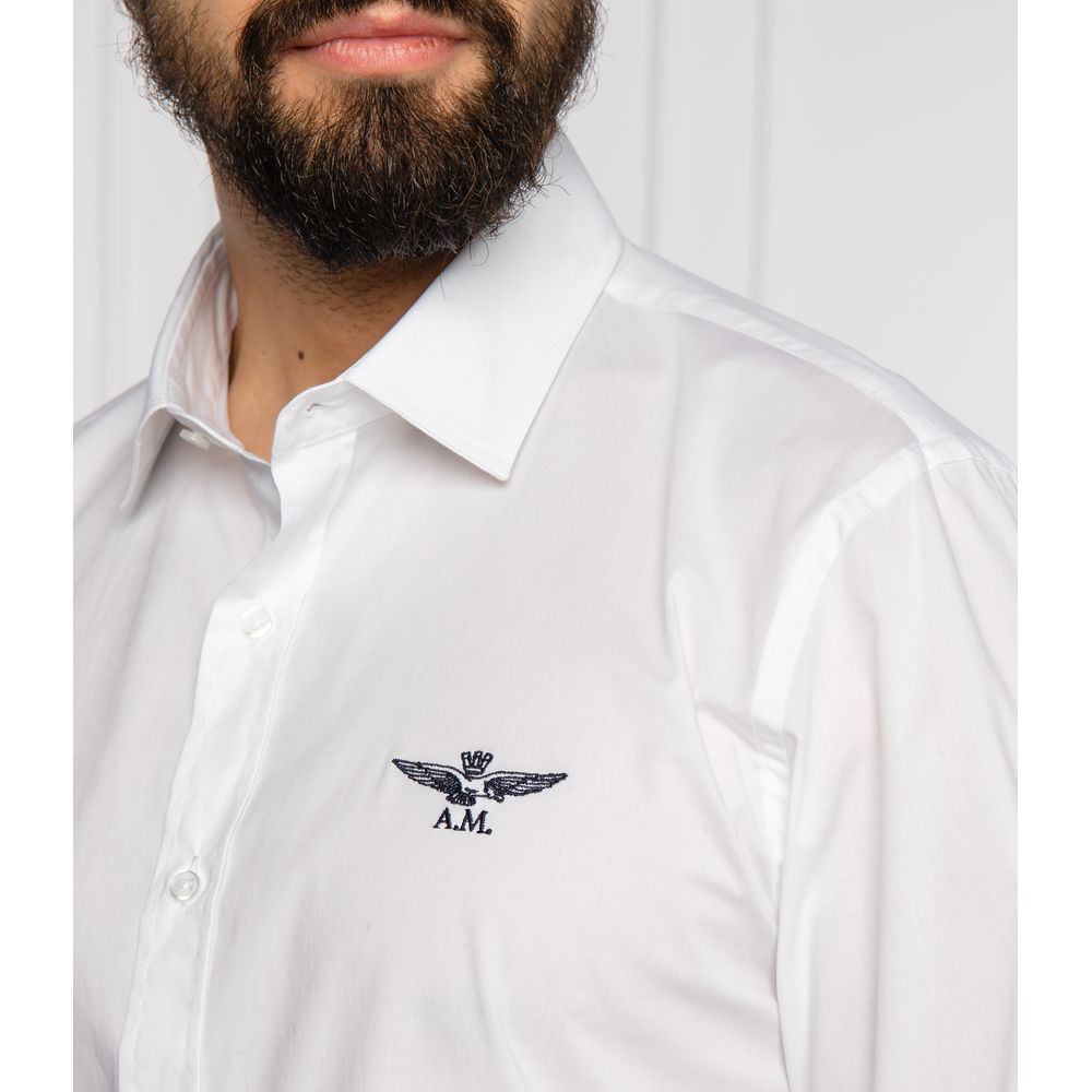 White Cotton Men's Shirt - ventzia