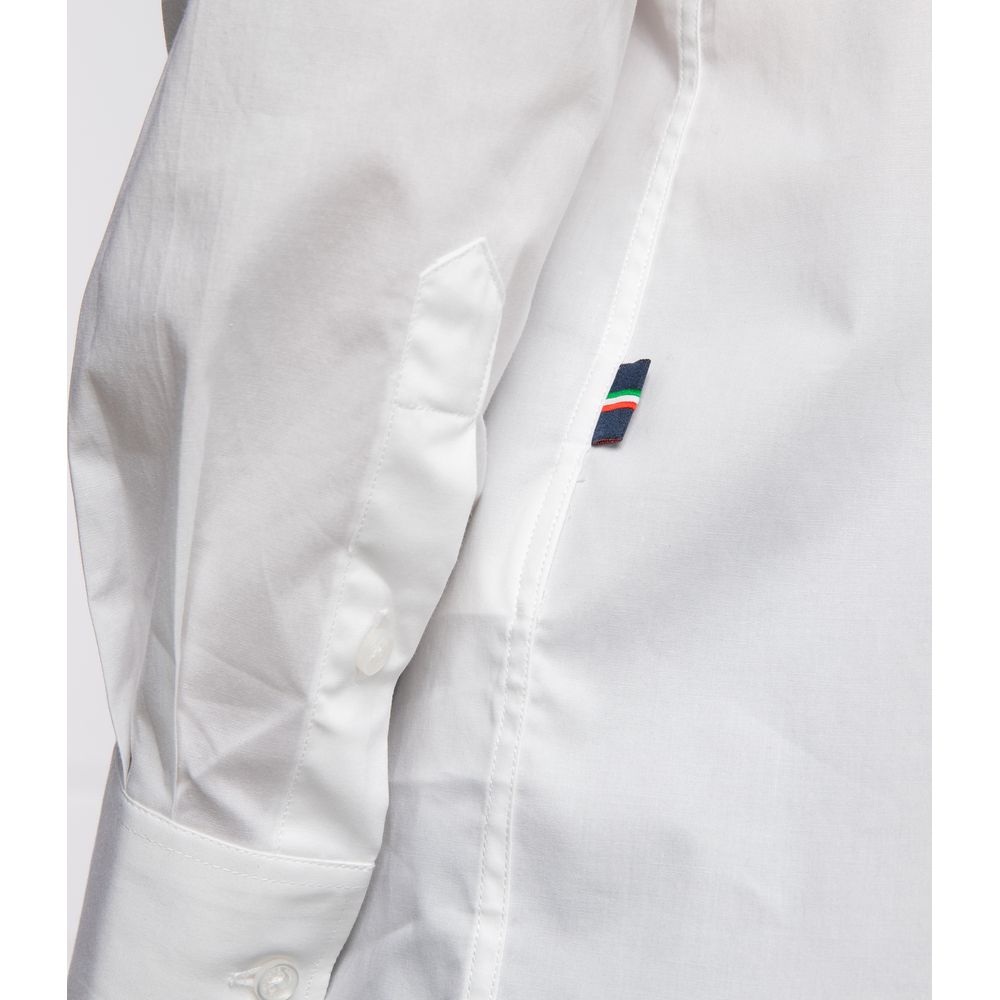 White Cotton Men's Shirt - ventzia