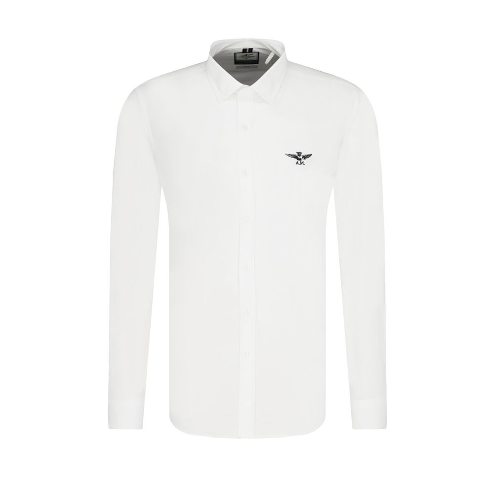 White Cotton Men's Shirt - ventzia