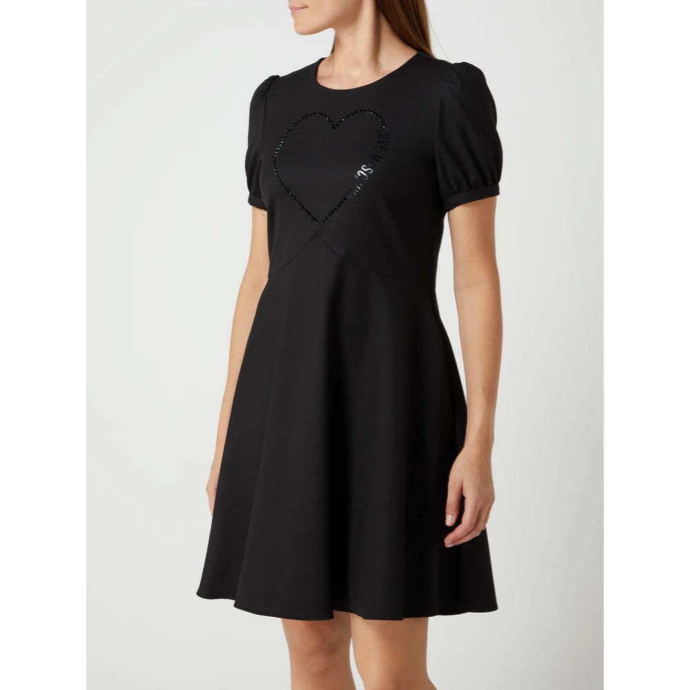 Black Polyester Women Dress - ventzia