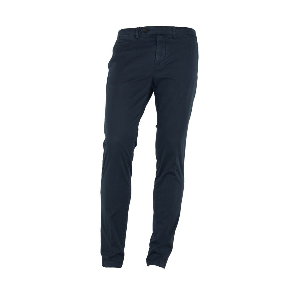 Elegant Blue Summer Trousers - ventzia