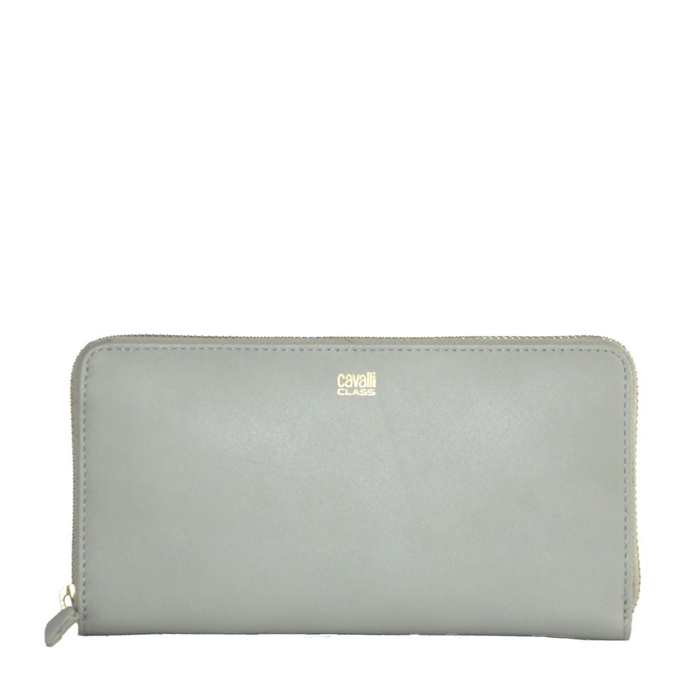 Gray Calfskin Women Wallet - ventzia