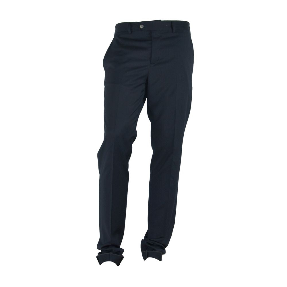 Elegant Black Italian Designer Trousers - ventzia