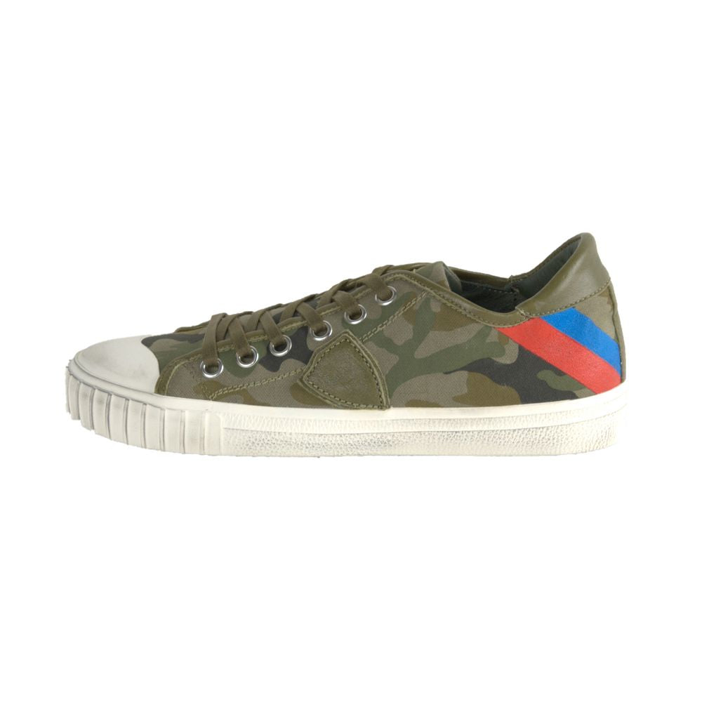 Green Leather Men Sneaker - ventzia