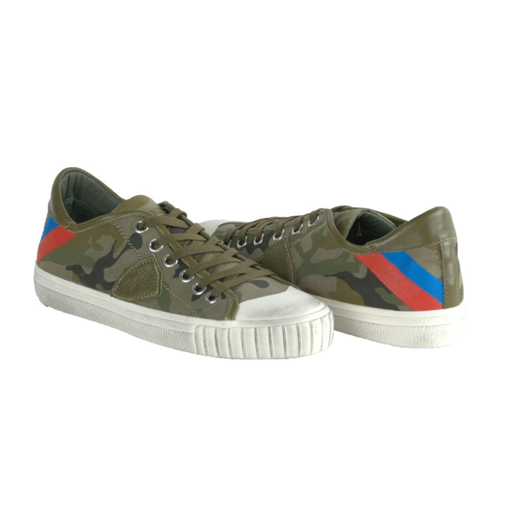 Green Leather Men Sneaker - ventzia