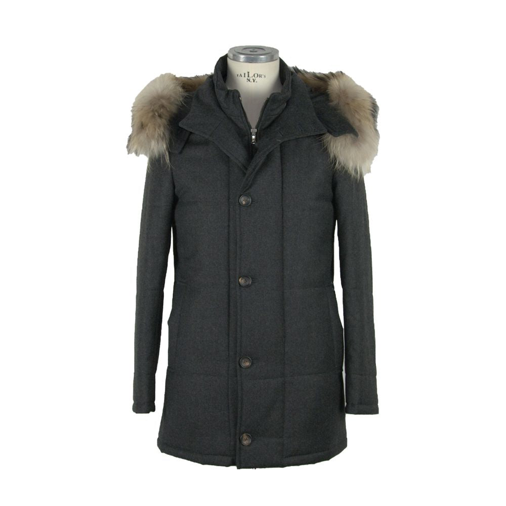 Black Wool Men's Jacket