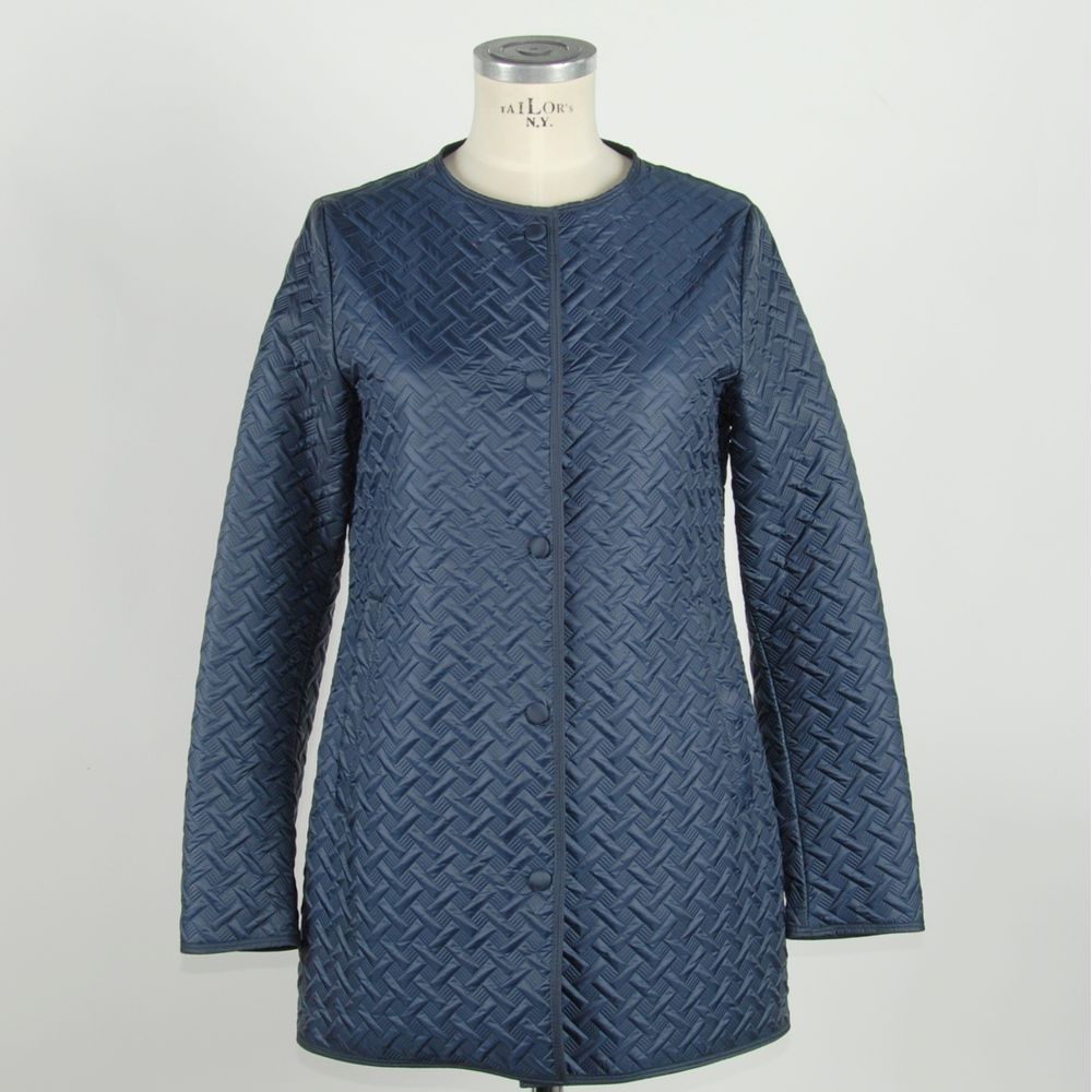 Blue Polyester Women Jacket - ventzia