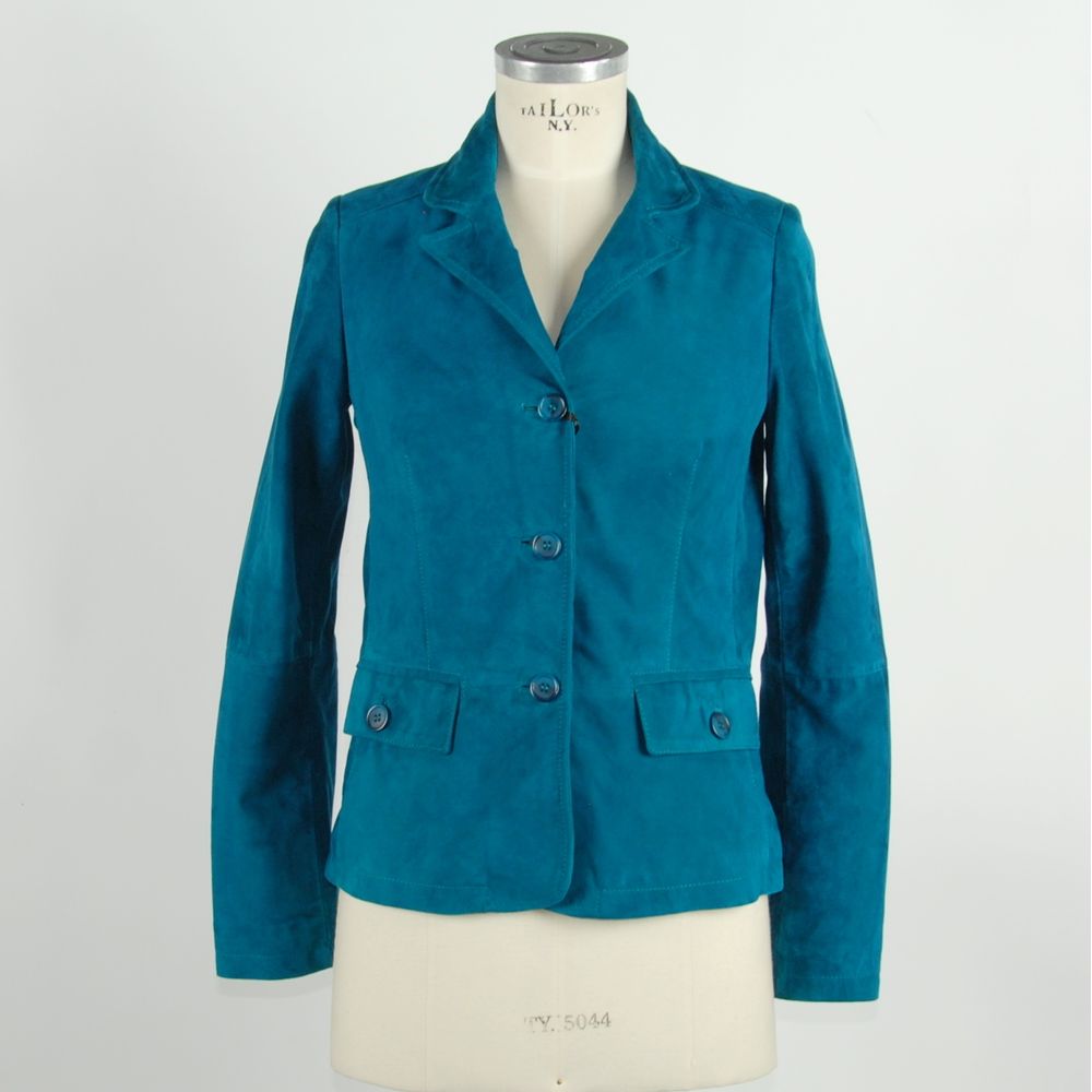 Green Leather Women Jacket - ventzia
