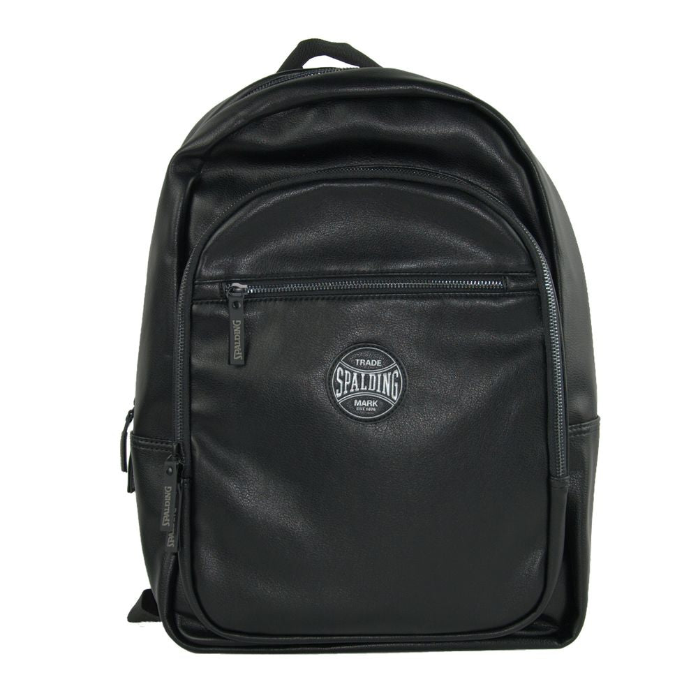 Black Polyethylene Men Backpack - ventzia