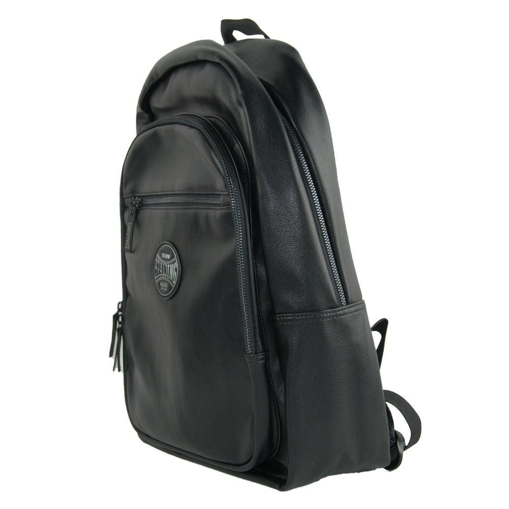 Black Polyethylene Men Backpack - ventzia