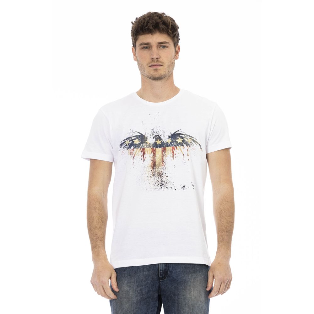 White Cotton Men T-Shirt - ventzia