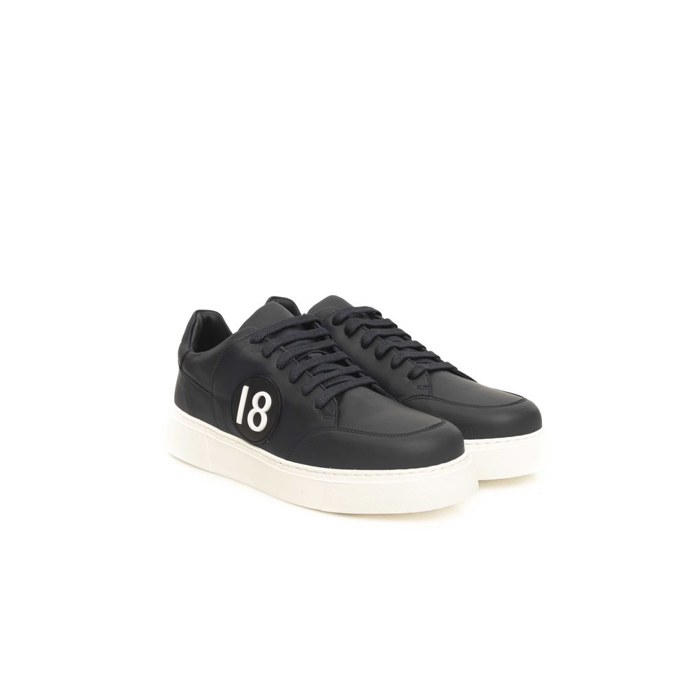 Blue Cowhide Men Sneaker - ventzia