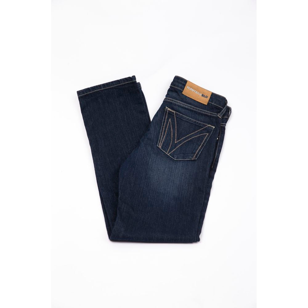Blue Cotton Women Jeans - ventzia