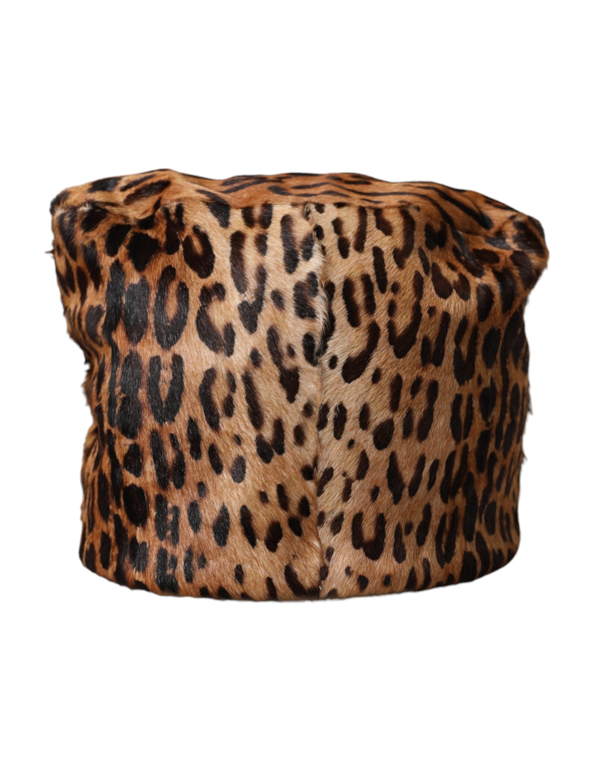 Brown Leopard Fur Women Bucket Hat - ventzia