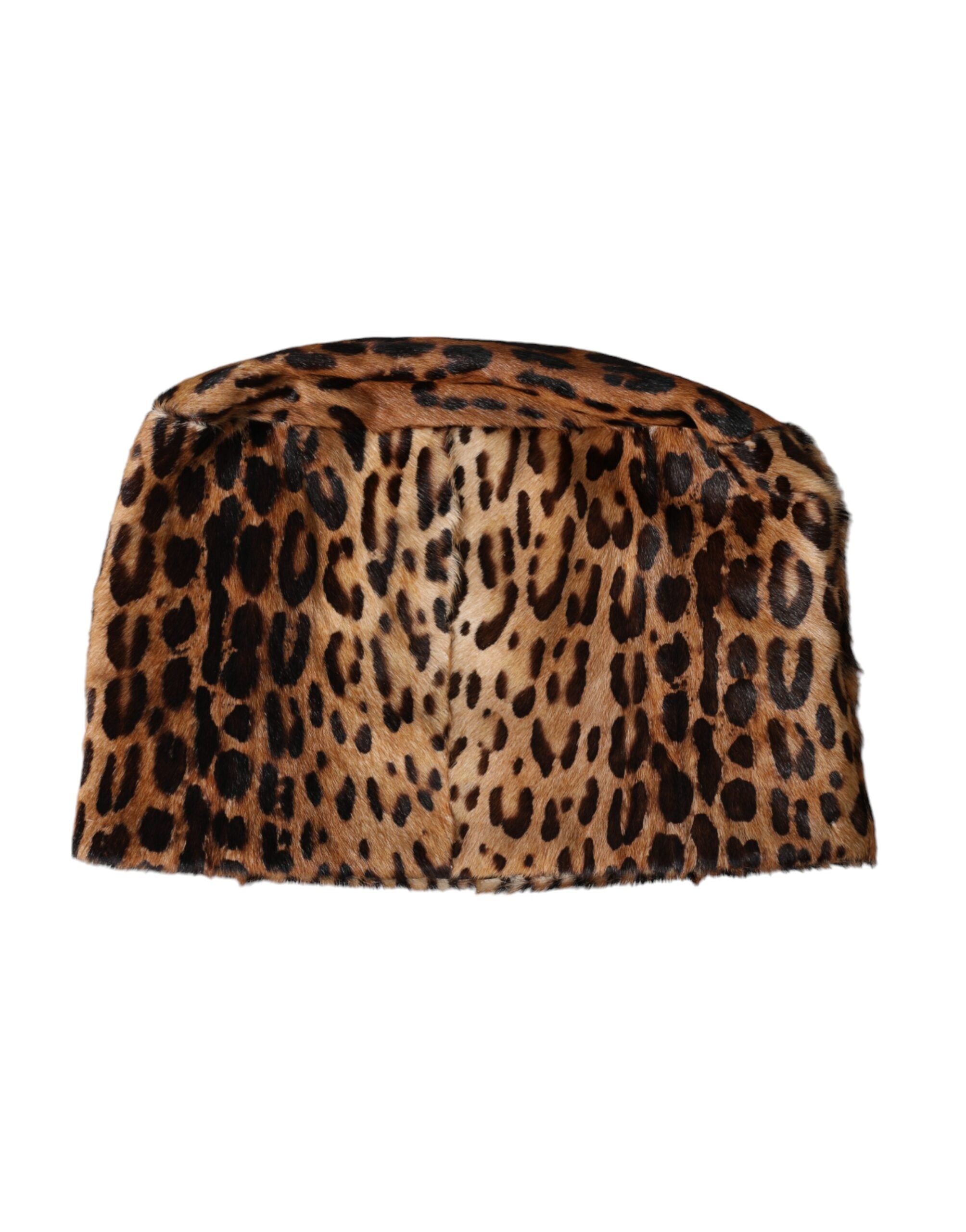 Brown Leopard Fur Women Bucket Hat - ventzia