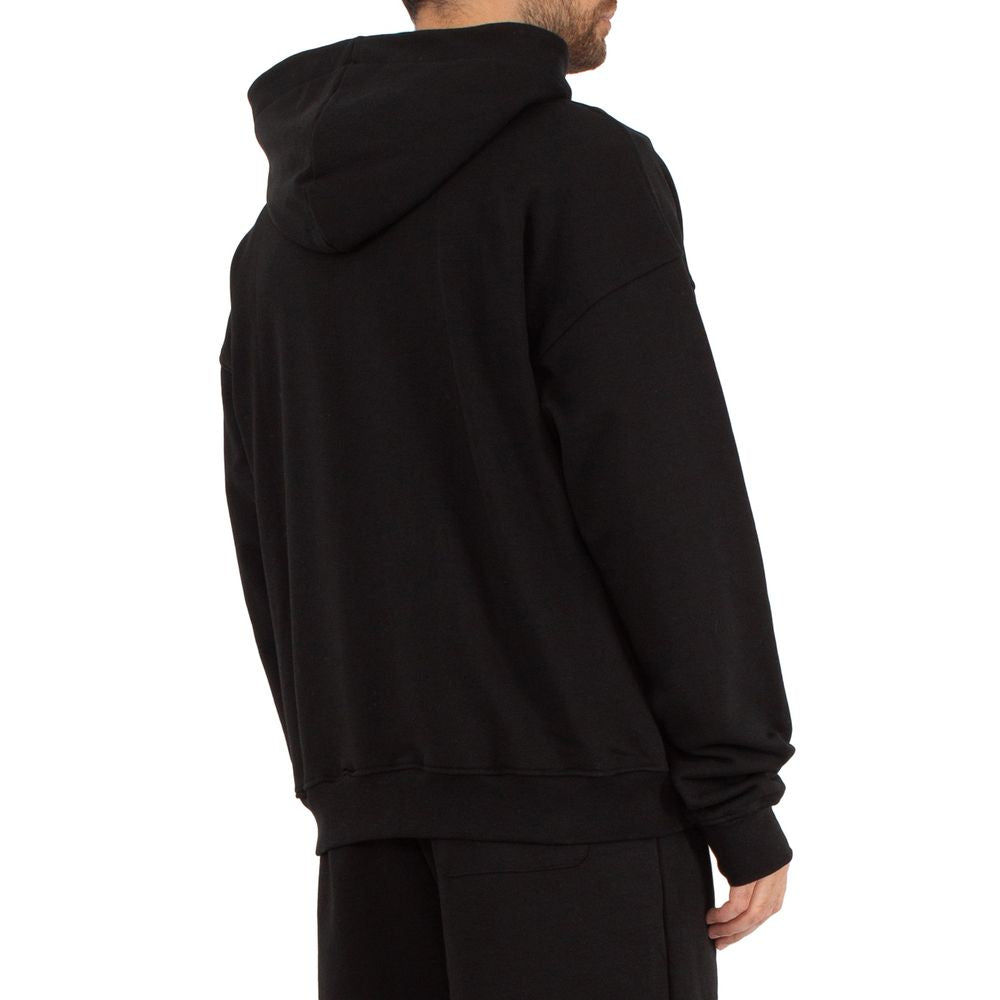 Black Cotton Sweater - ventzia