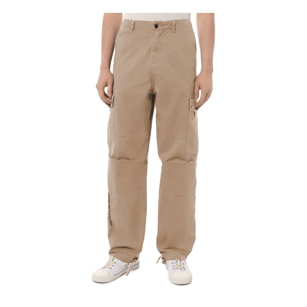 Beige Cotton Jeans & Pant - ventzia