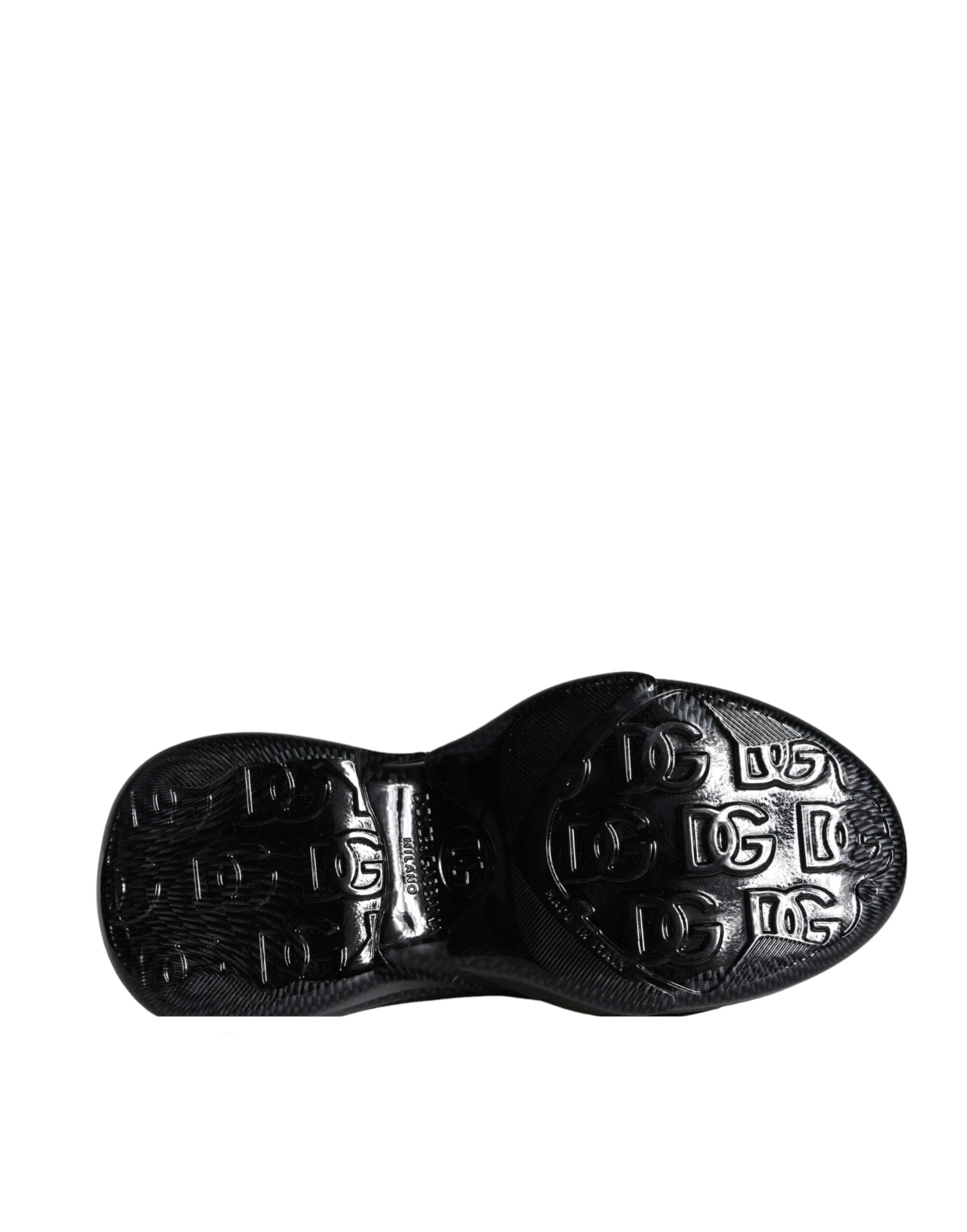 Black Foiled Rubber Toy Low Top Men Sneakers Shoes - ventzia
