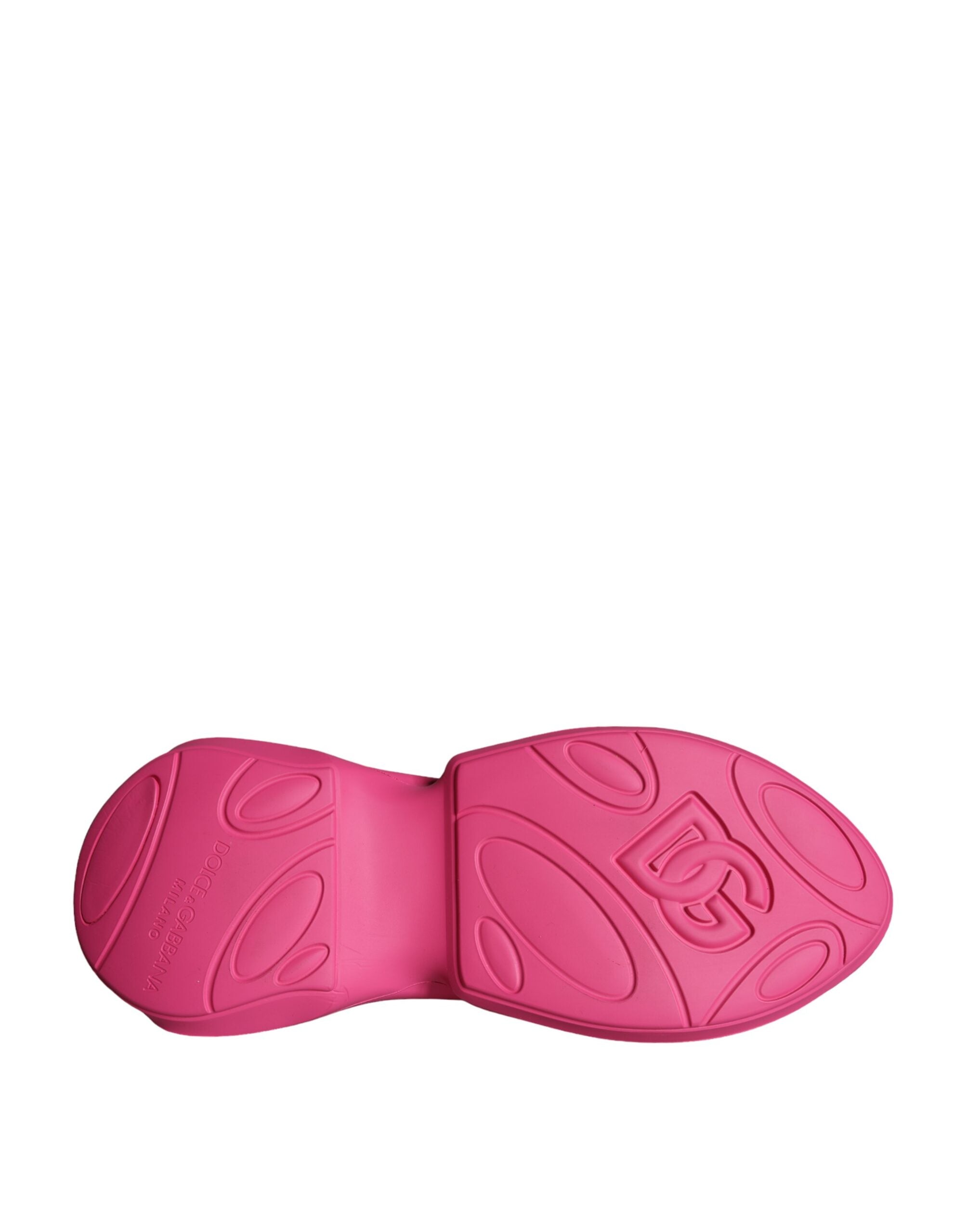 Pink Logo Print Slip On Socks Sneakers Shoes - ventzia