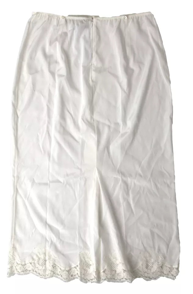 White Lingerie Half Slip Sleepwear Underwear - ventzia
