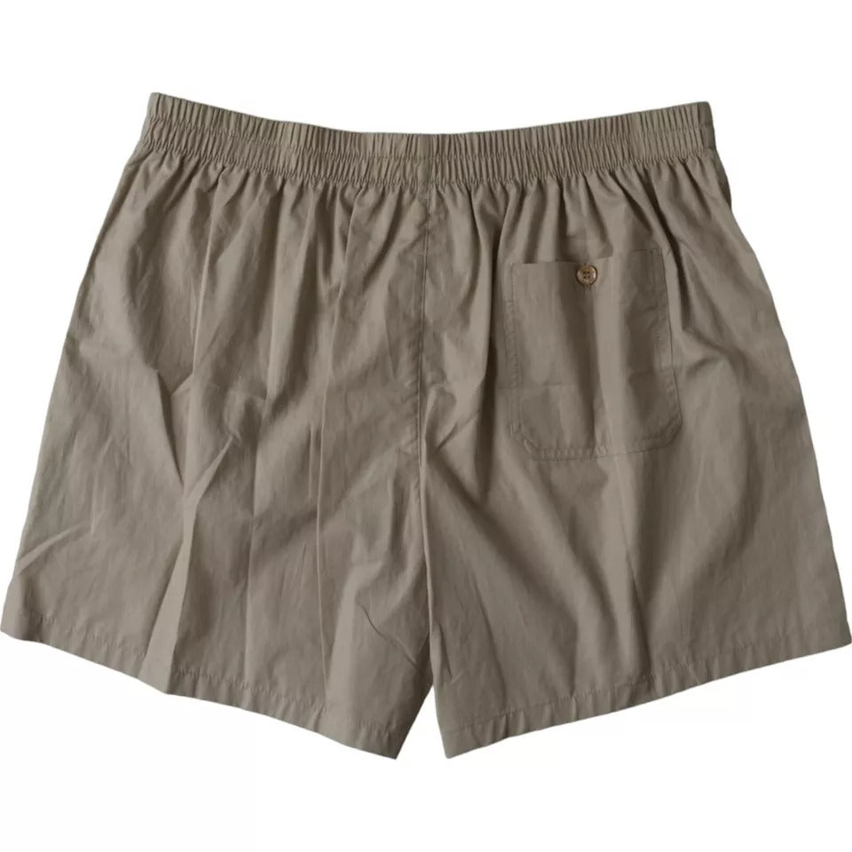 Brown Cotton Regular Boxer Shorts Underwear - ventzia