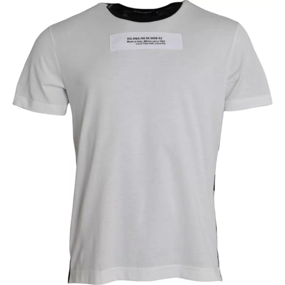 Black White Camouflage Round Neck T-shirt - ventzia