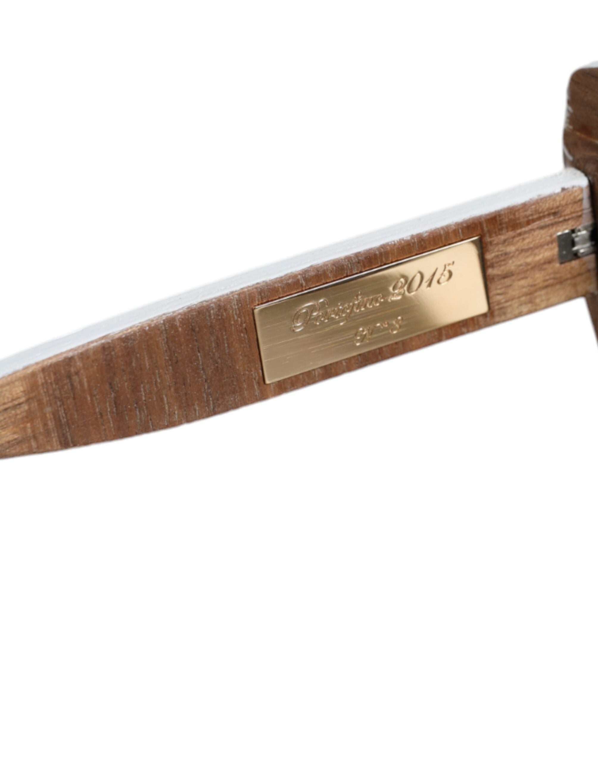 Multicolor Wood Crystal Brass Frame Floral Hand Paint Sunglasses - ventzia