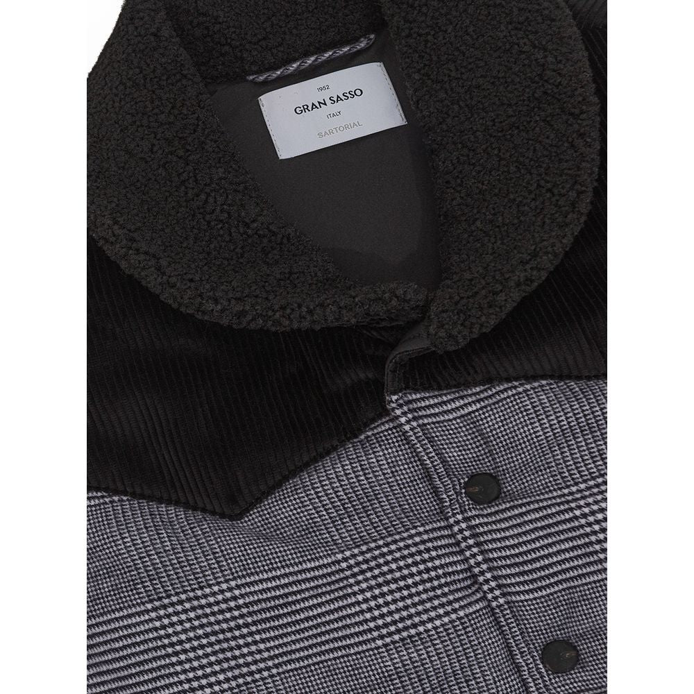 Gray Cotton Sleveless Jacket - ventzia