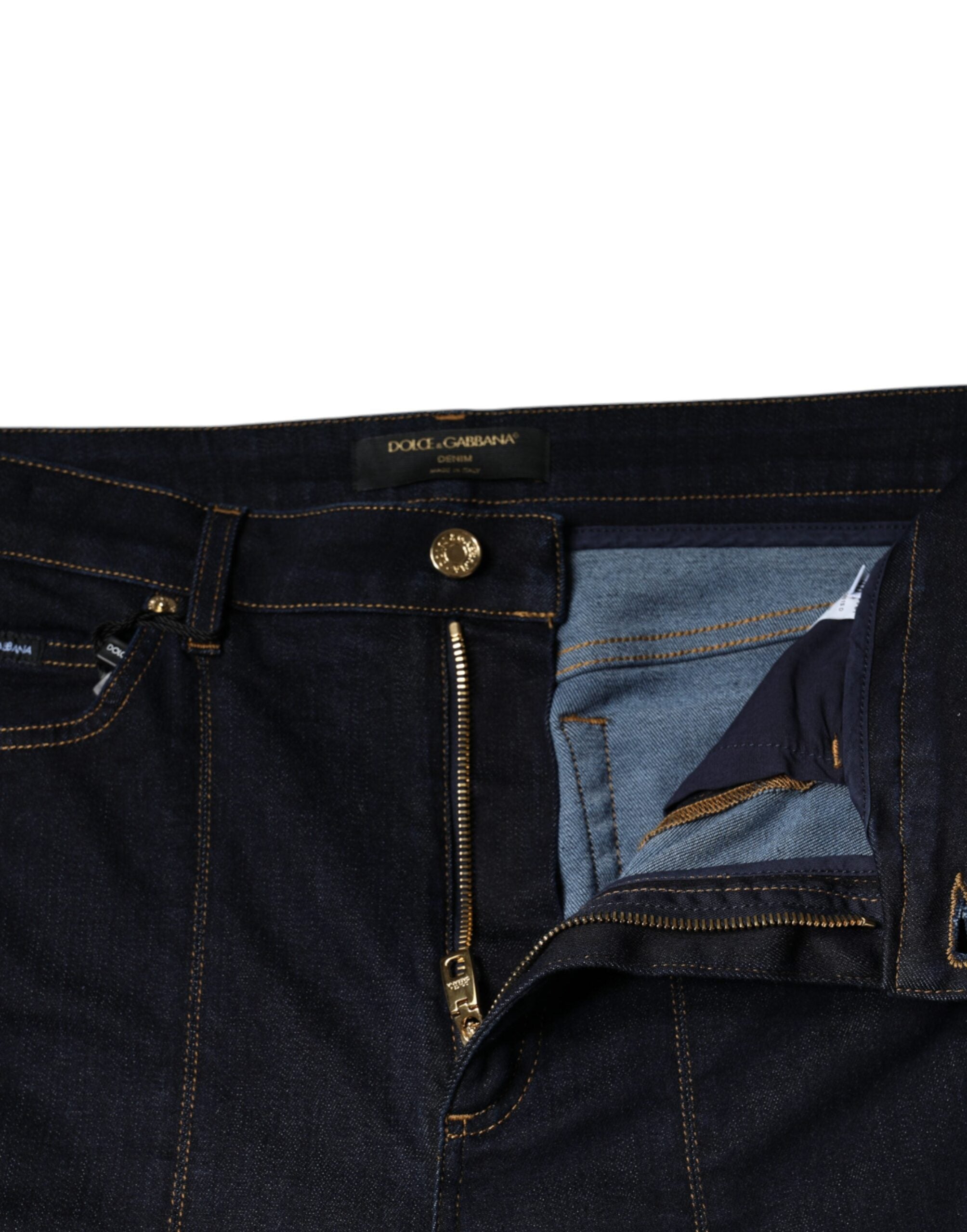Black Cotton Blend Skinny Denim Jeans - ventzia