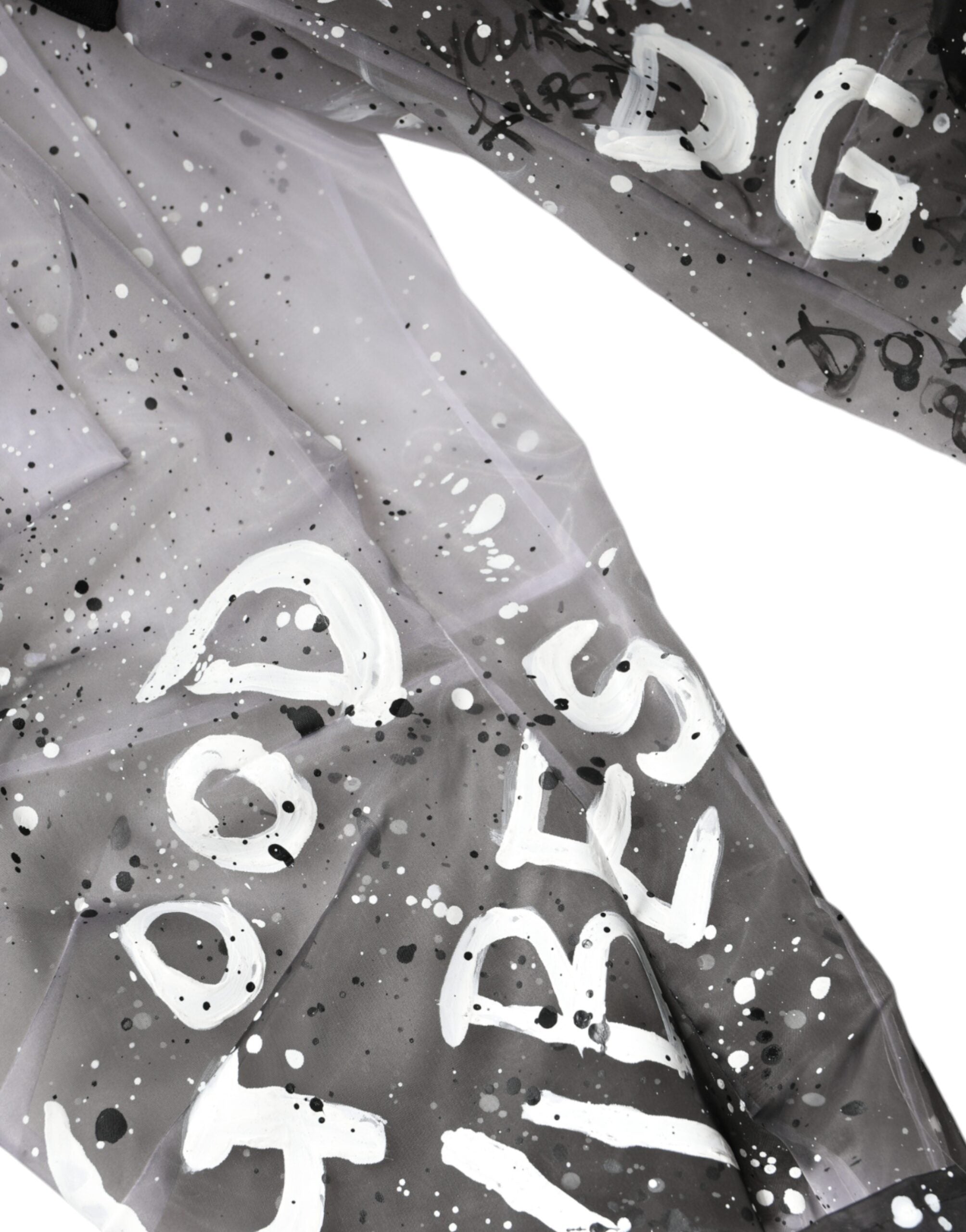 White See Through Logo Cropped Cargo Pants - ventzia