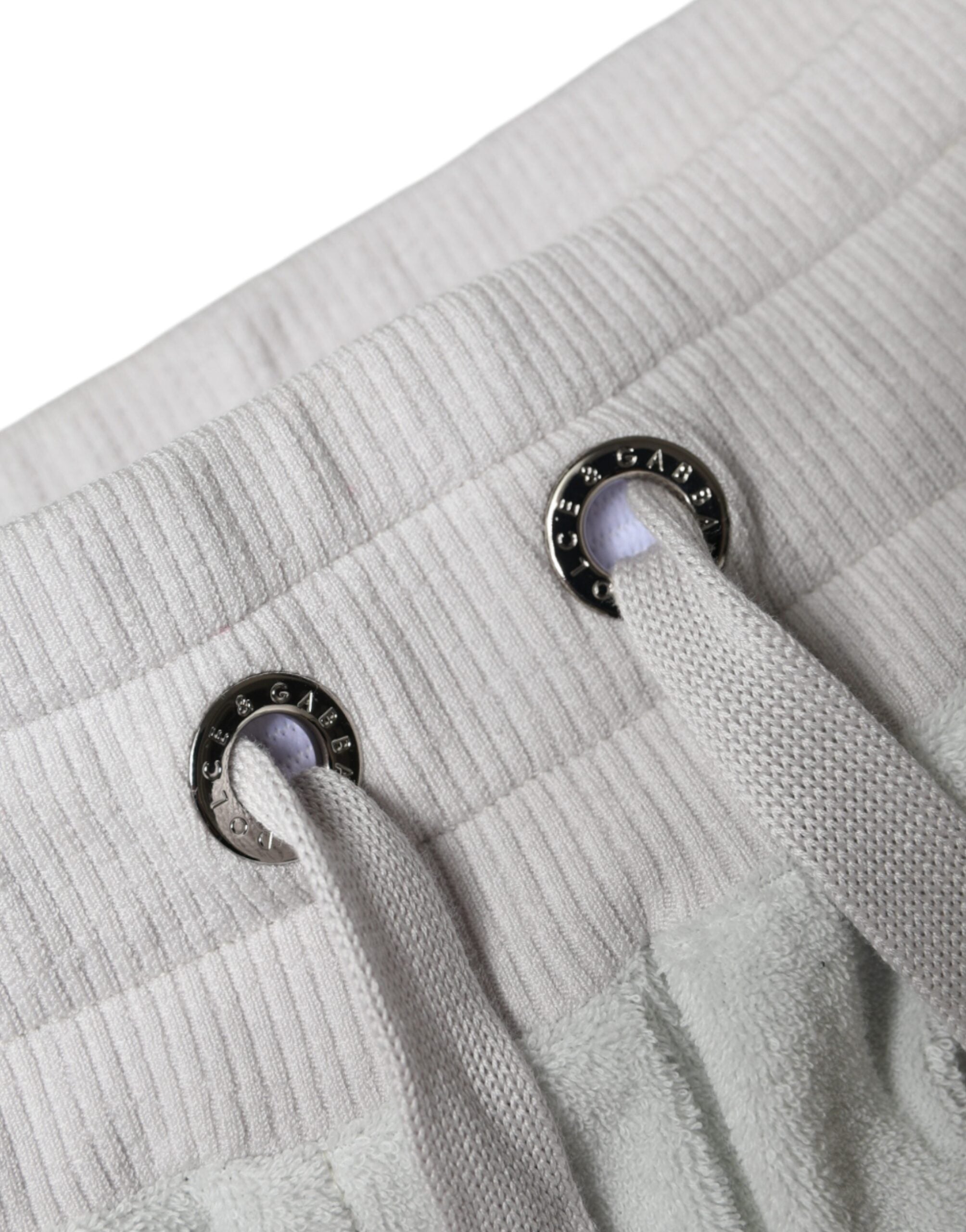 White Nylon Jogger Sweatpants Pants - ventzia