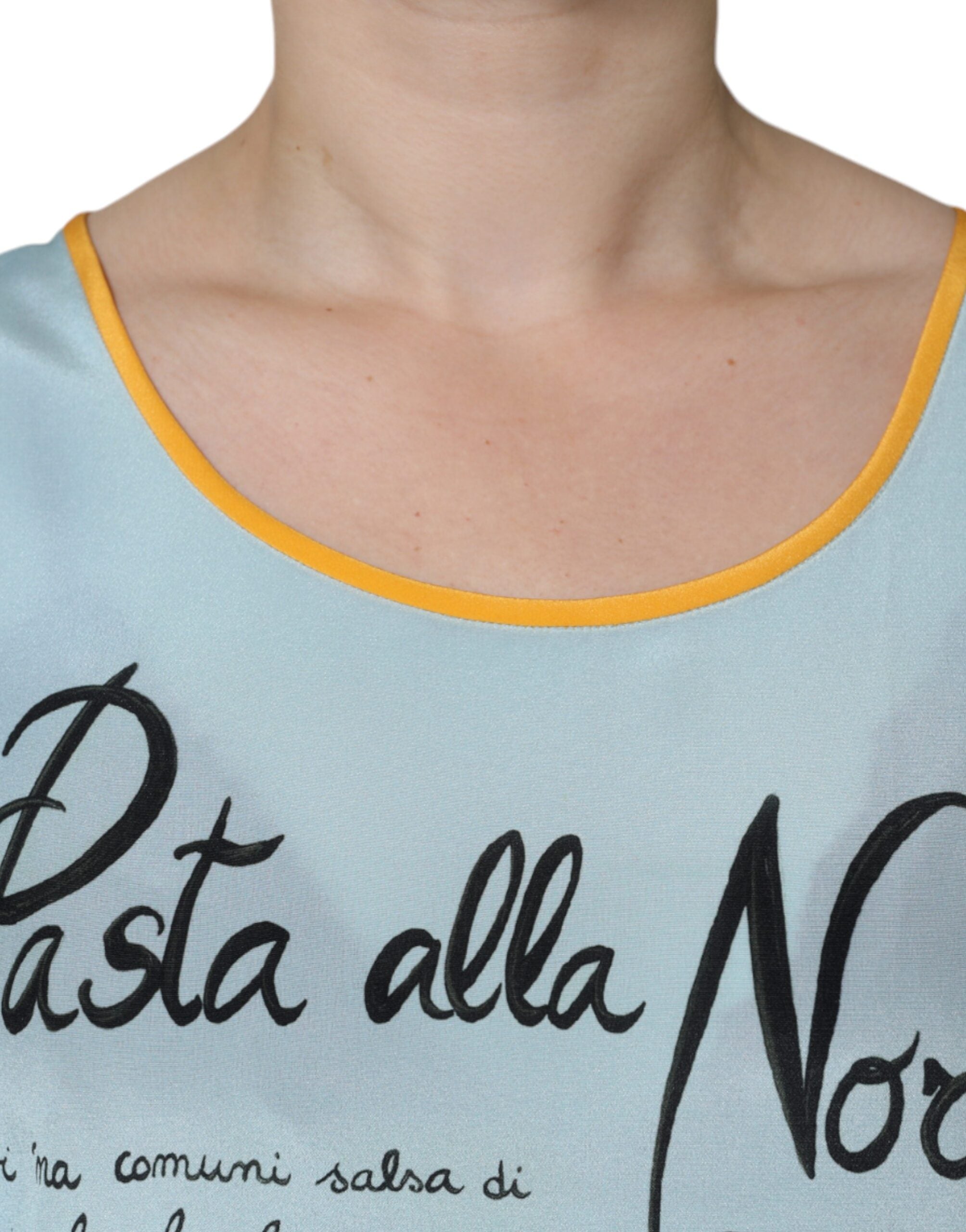 Multicolor Pasta Alla Norma Print Tank Top - ventzia