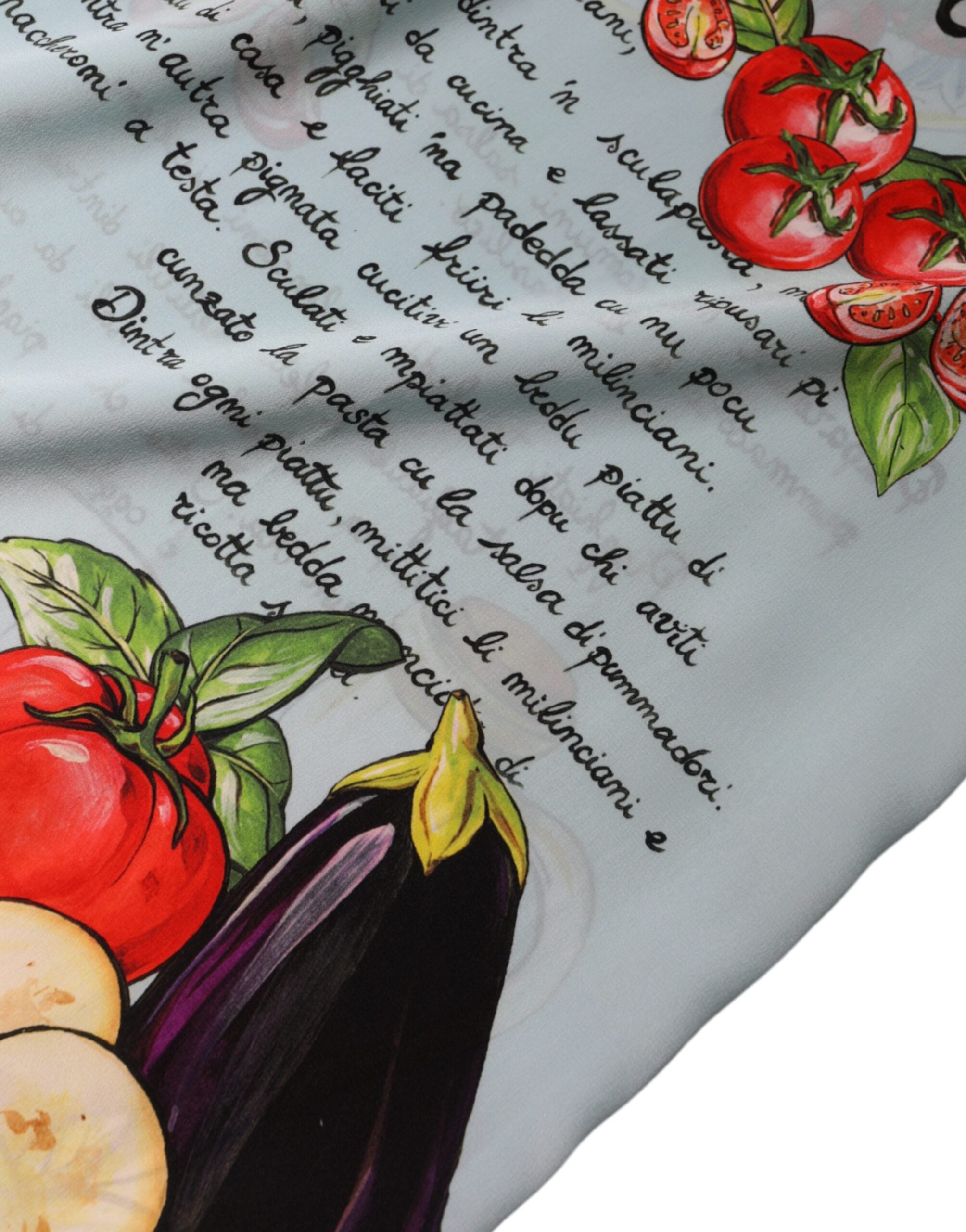 Multicolor Pasta Alla Norma Print Tank Top - ventzia